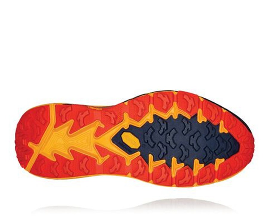 Hoka One One Mens Trail Shoes - Speedgoat 4 - Orange - RMEK46537